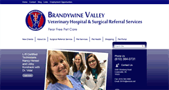 Desktop Screenshot of brandywinevalleyvethospital.com